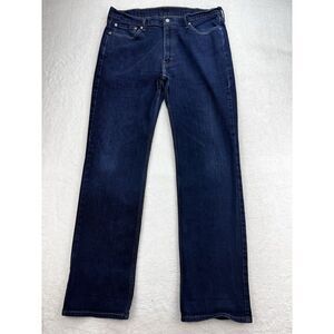 Levis 514 Jeans Men Blue 40x36‎ Original Straight Fit Dark Wash Denim